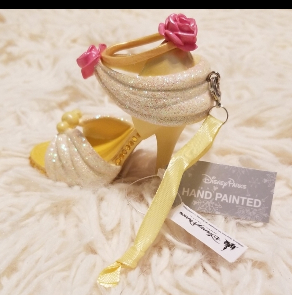 Disney Parks Belle Yellow Shoe Ornament